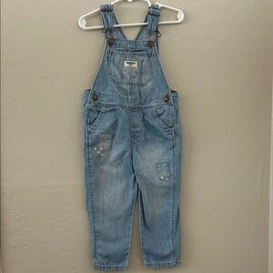 Oshkosh Floral Embroidered Overalls
